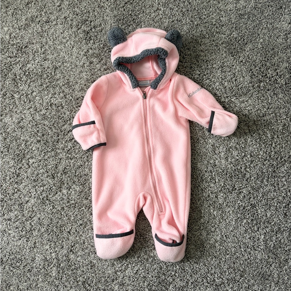 Columbia Pink Baby Bunting